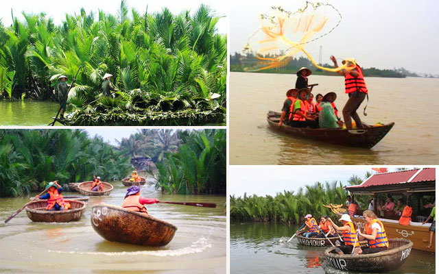 Chèo thuyền tại Rừng Dừa Bảy Mẫu