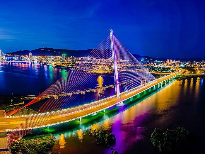 Cây cầu cực đẹp về đêm ở Đà Nẵng - Cầu Trần Thị Lý