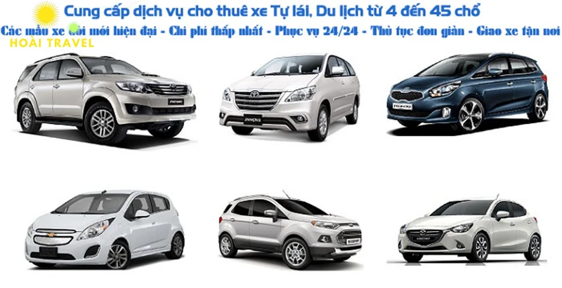 Hoài Travel cho thuê đa dạng các dòng xe du lịch